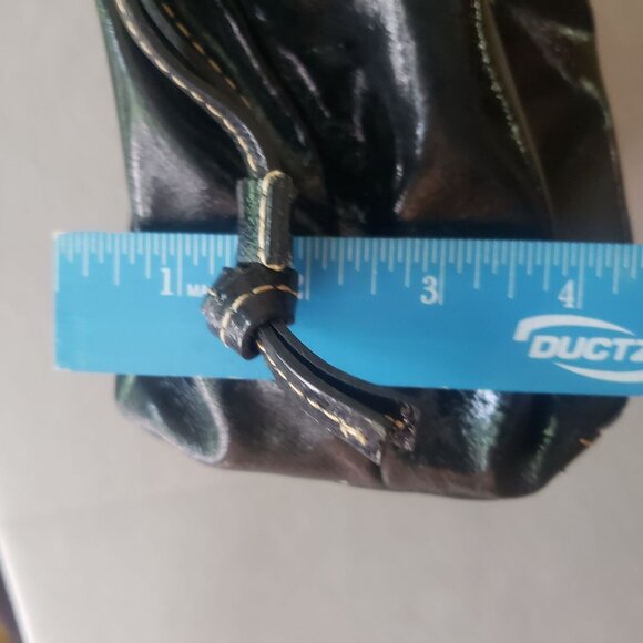 Dooney and Bourke Chiara Black Patent Leather Tote Pink Lining Large Handbag - Picture 12 of 16